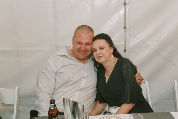 Andrea and Matt's wedding day in Hobart, frame 299