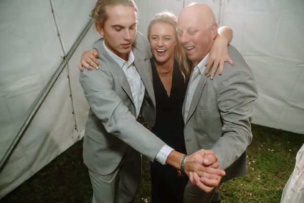 Andrea and Matt's wedding day in Hobart, frame 335