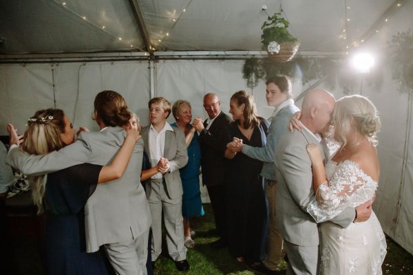 Andrea and Matt's wedding day in Hobart, frame 341