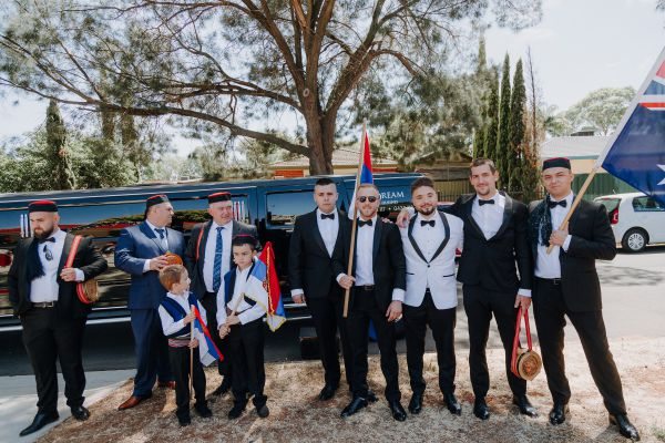 Momir and Biljana's wedding day in Findon, frame 055