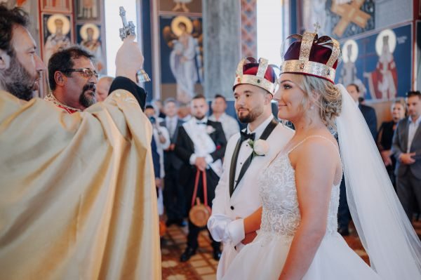 Momir and Biljana's wedding day in Findon, frame 091