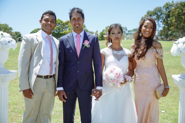 Sanita and Rav's wedding day in Paradise, frame 245