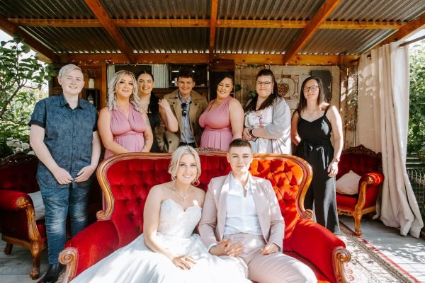 Wedding photograph 084 from Leila and Tamara's day at Aldinga Secret Garden