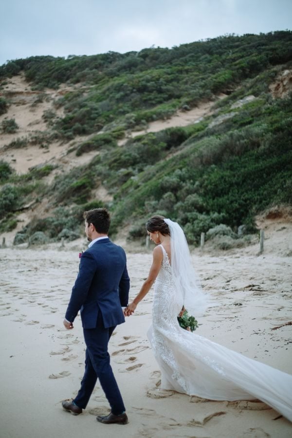 Steph and Dove's wedding day in Sorrento, frame 073