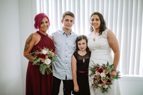 Katherine and Lucy's wedding day in Cockatoo, frame 007
