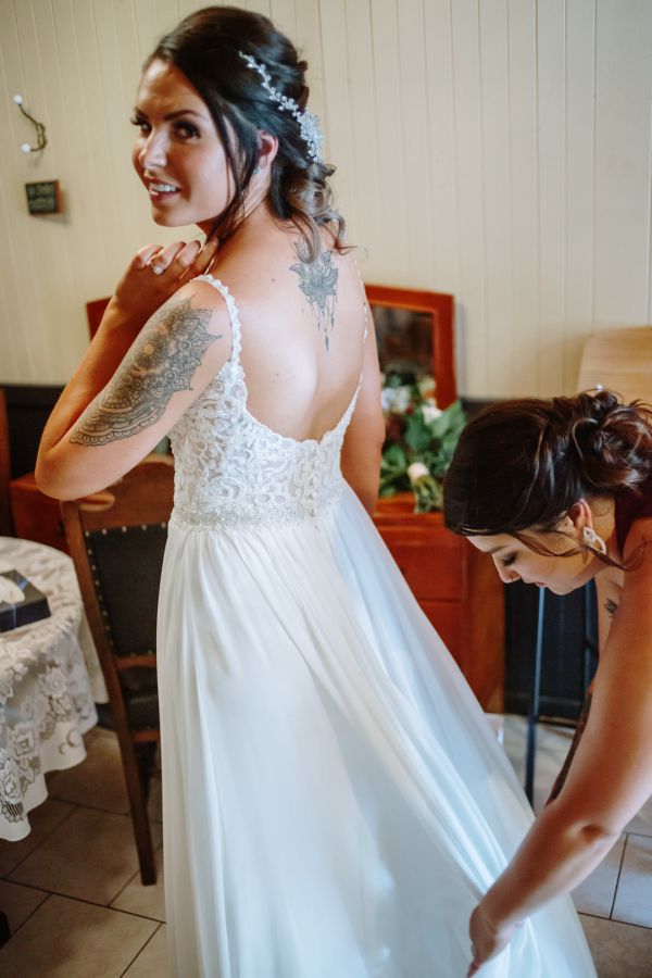 Katherine and Lucy's wedding day in Cockatoo, frame 022