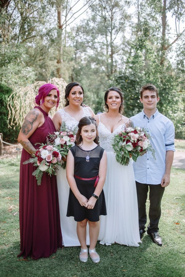 Katherine and Lucy's wedding day in Cockatoo, frame 055