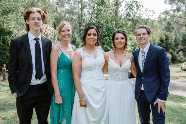 Katherine and Lucy's wedding day in Cockatoo, frame 058