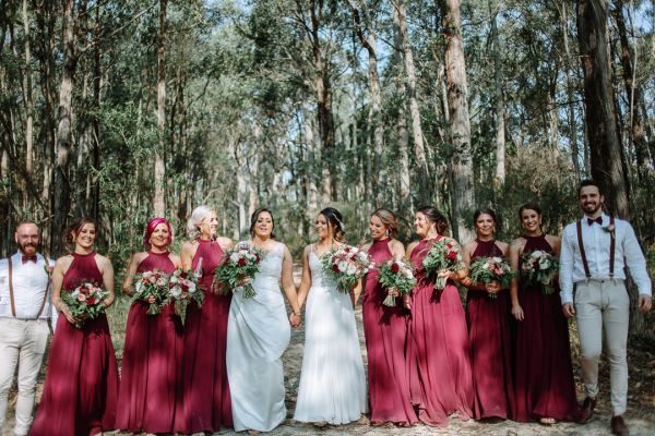 Katherine and Lucy's wedding day in Cockatoo, frame 070