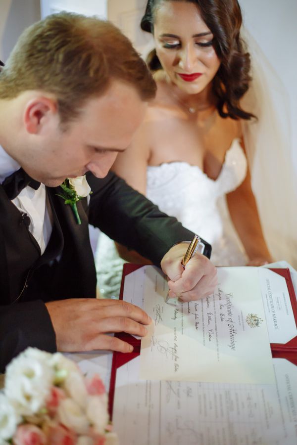 Lina and Matthew's wedding day in Eltham, frame 130
