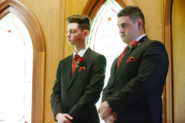 Christie and Charles' wedding day in Eltham, frame 092