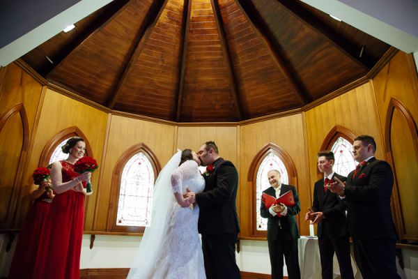 Christie and Charles' wedding day in Eltham, frame 106