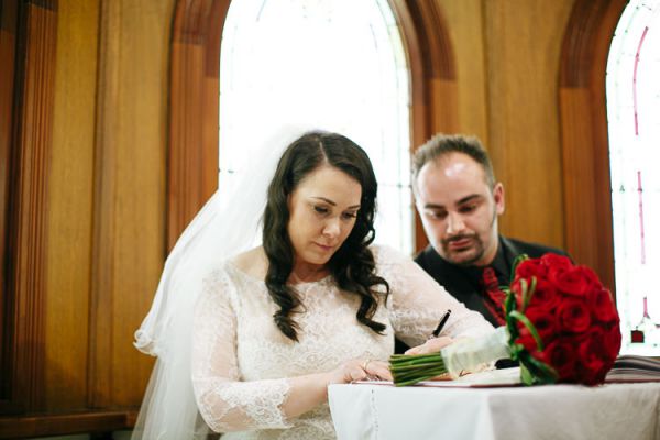 Christie and Charles' wedding day in Eltham, frame 109