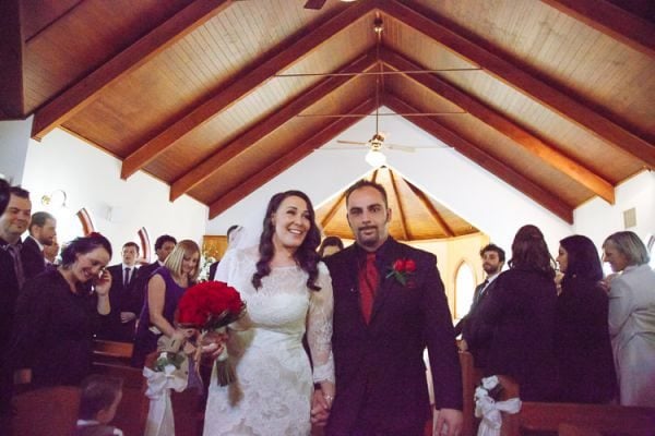 Christie and Charles' wedding day in Eltham, frame 116