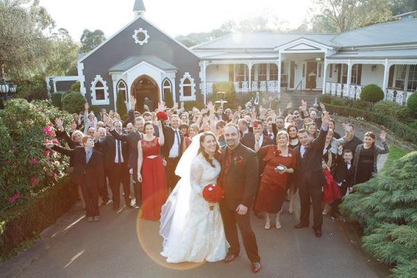 Christie and Charles' wedding day in Eltham, frame 122