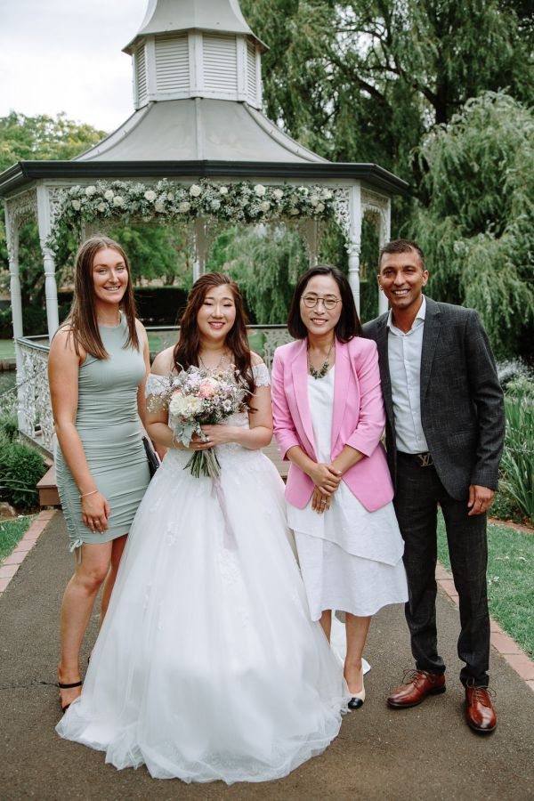 Kimberlyn and Michael's wedding day in Eltham, frame 058