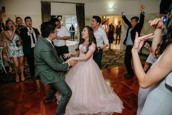 Kimberlyn and Michael's wedding day in Eltham, frame 085