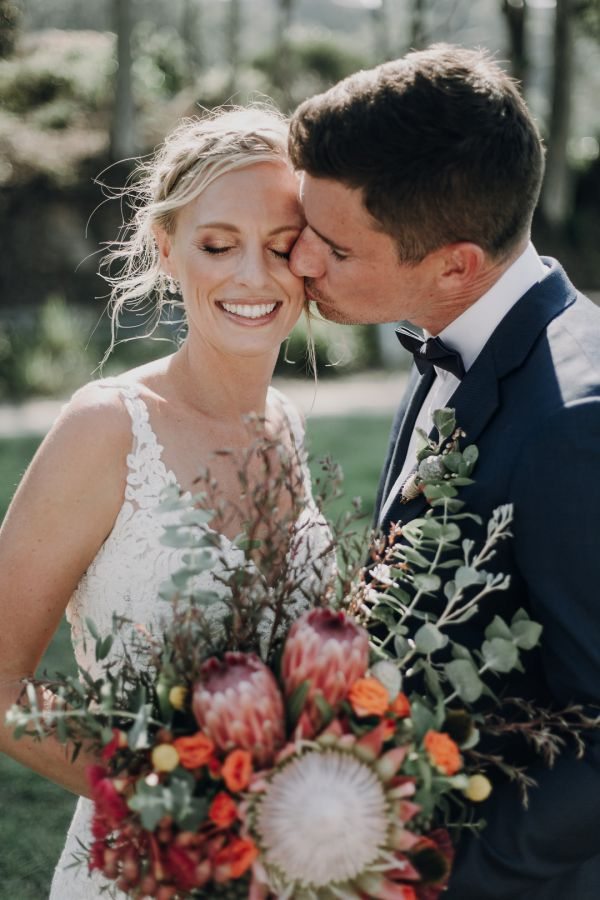 The couple's wedding day in Bayview, frame 025