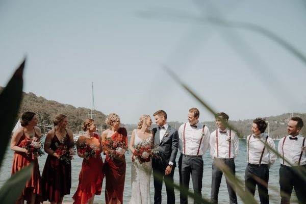 The couple's wedding day in Bayview, frame 037