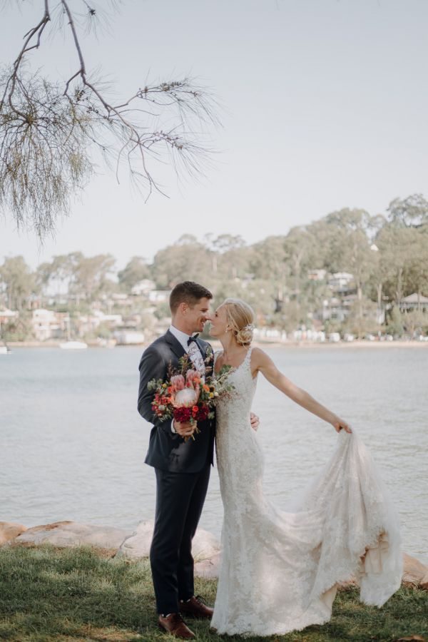The couple's wedding day in Bayview, frame 043