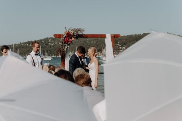 The couple's wedding day in Bayview, frame 055