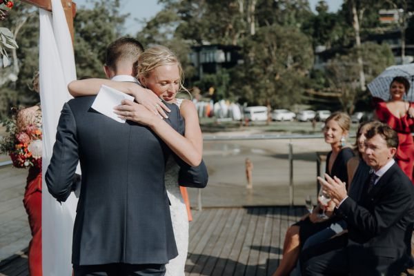 Bayview Yacht Racing Association wedding, the couple, frame 056