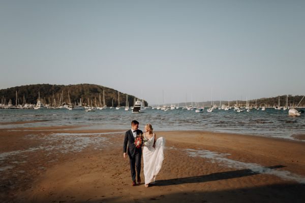 The couple's wedding day in Bayview, frame 091