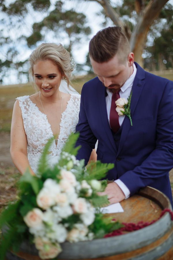 Elly and Marc's wedding day in Bellarine, frame 122
