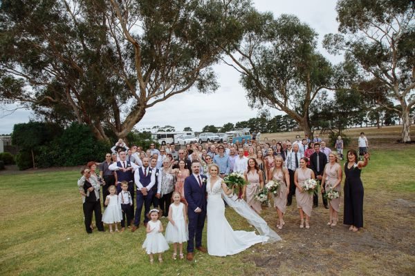 Elly and Marc's wedding day in Bellarine, frame 146