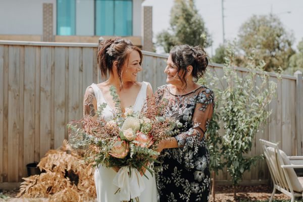 Kylie and Sandy's wedding day in Bellbrae, frame 007