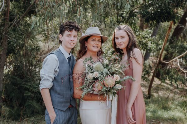 Kylie and Sandy's wedding day in Bellbrae, frame 016