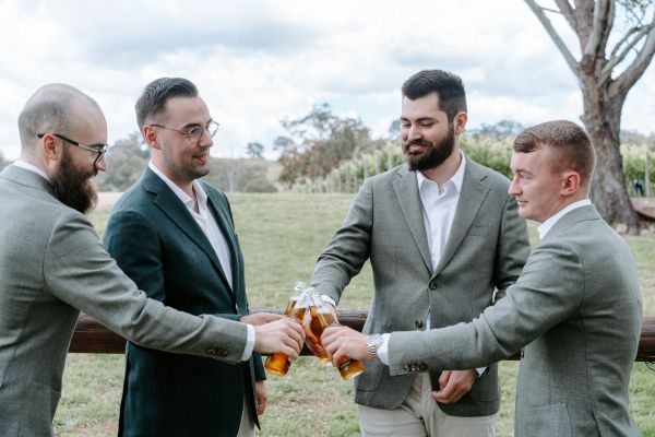 Claire and Brayden's wedding day in Megalong Valley, frame 010