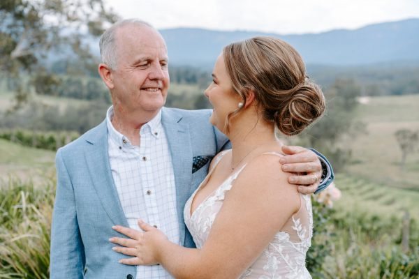 Claire and Brayden's wedding day in Megalong Valley, frame 028