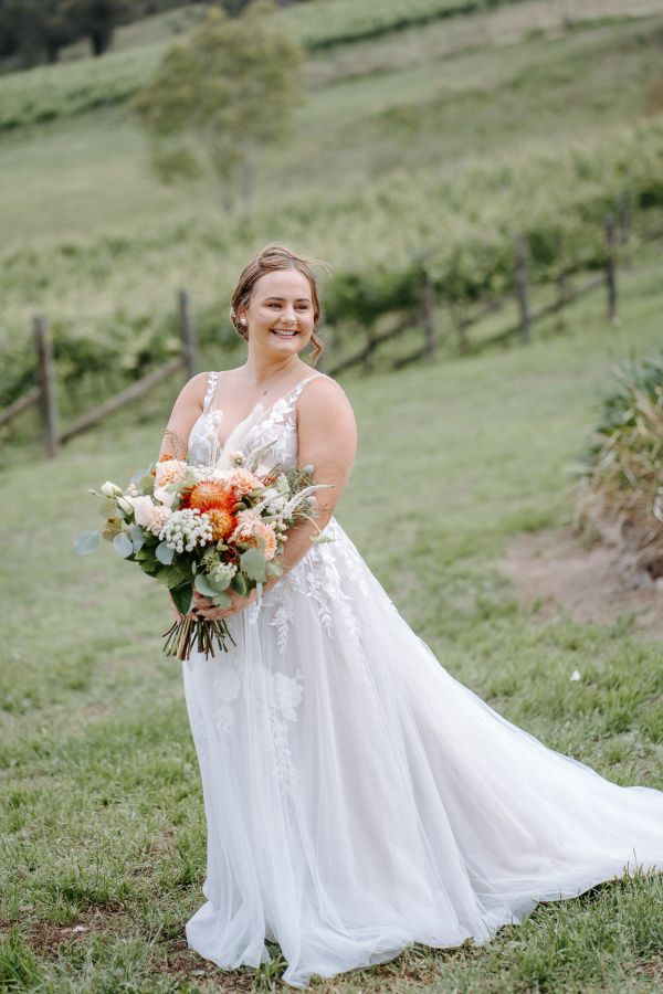 Claire and Brayden's wedding day in Megalong Valley, frame 031