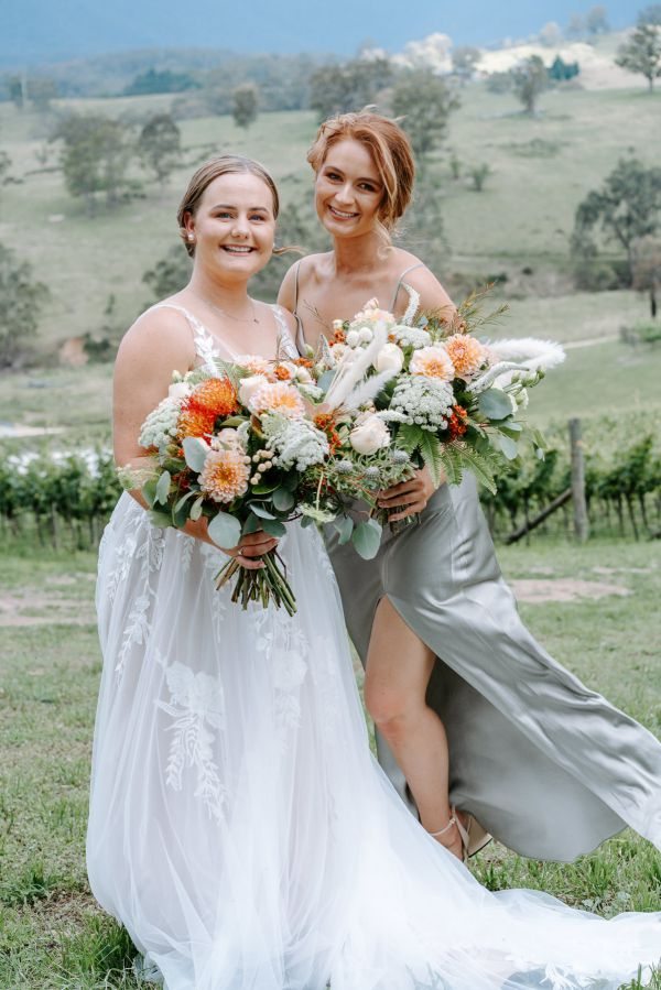Claire and Brayden's wedding day in Megalong Valley, frame 037