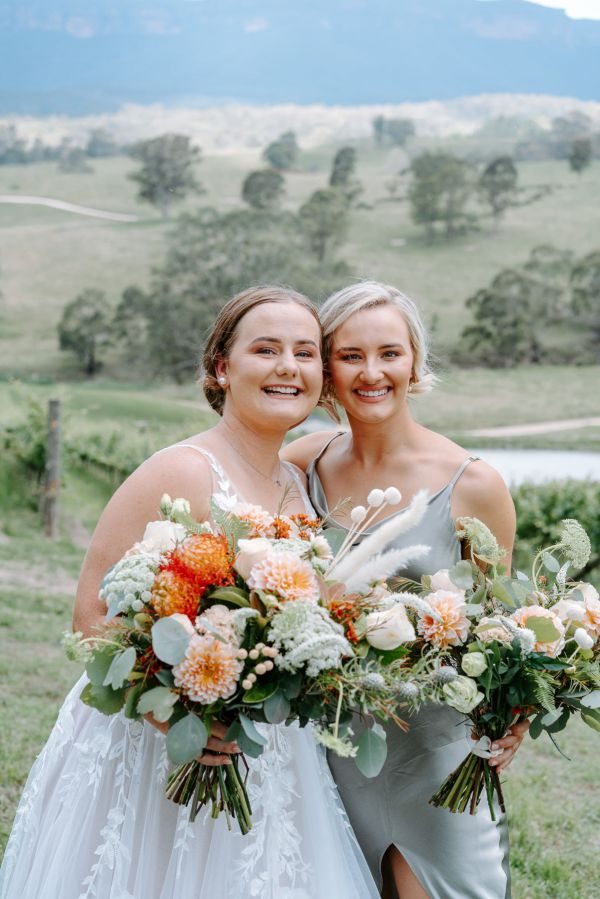Claire and Brayden's wedding day in Megalong Valley, frame 040