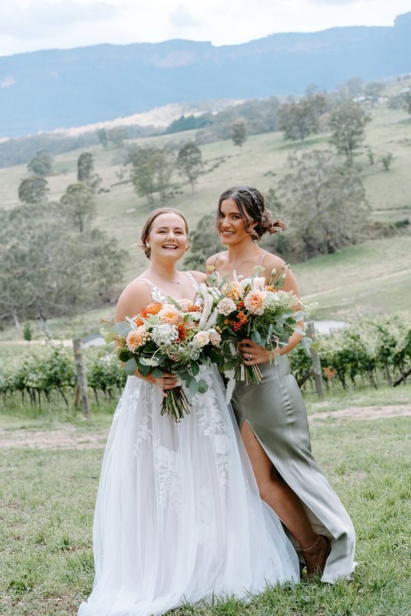 Claire and Brayden's wedding day in Megalong Valley, frame 043