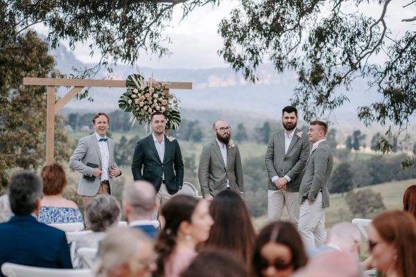 Claire and Brayden's wedding day in Megalong Valley, frame 064