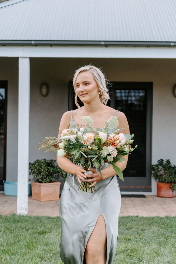 Claire and Brayden's wedding day in Megalong Valley, frame 067