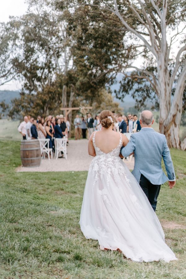 Claire and Brayden's wedding day in Megalong Valley, frame 070