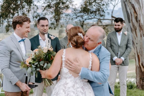 Claire and Brayden's wedding day in Megalong Valley, frame 073