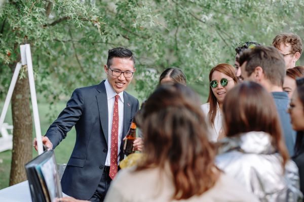 The couple's wedding day in Blue Mountains, frame 053