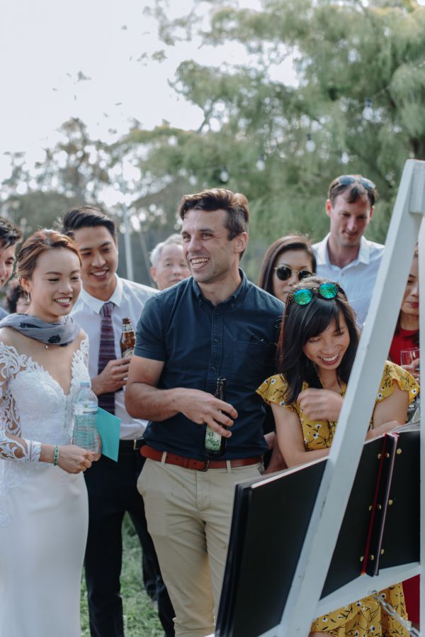 The couple's wedding day in Blue Mountains, frame 055
