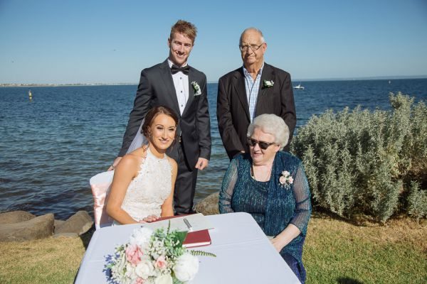 Bec and Brent's wedding day in Beaumaris, frame 049