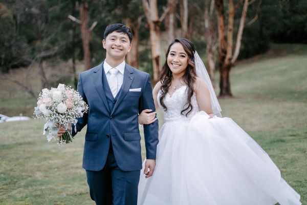 Nikka and Jessy's wedding day in Warrandyte, frame 136
