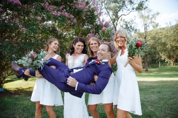 Lynan and Andrew's wedding day in Grafton NSW Country, frame 161