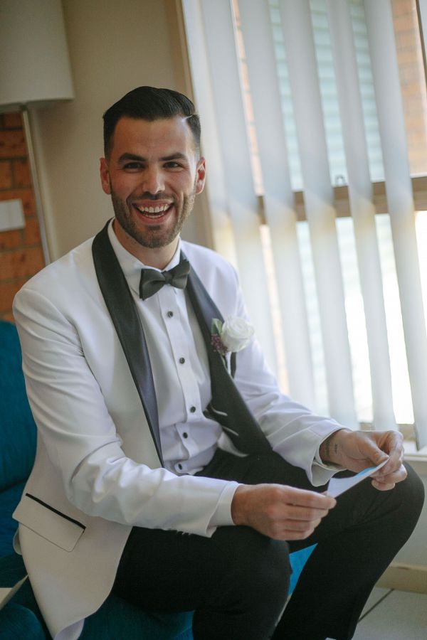 Joanna and Dominic's wedding day in Red Hill, frame 025