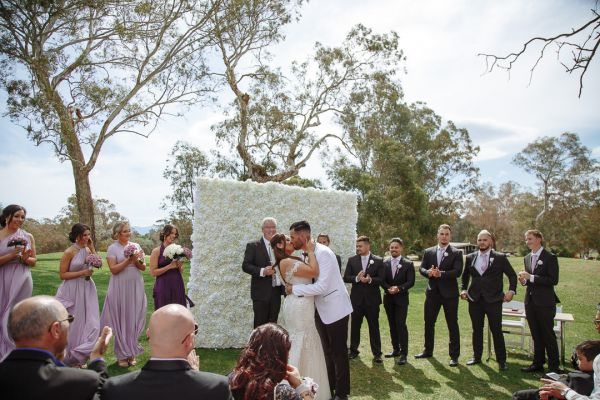 Joanna and Dominic's wedding day in Red Hill, frame 151