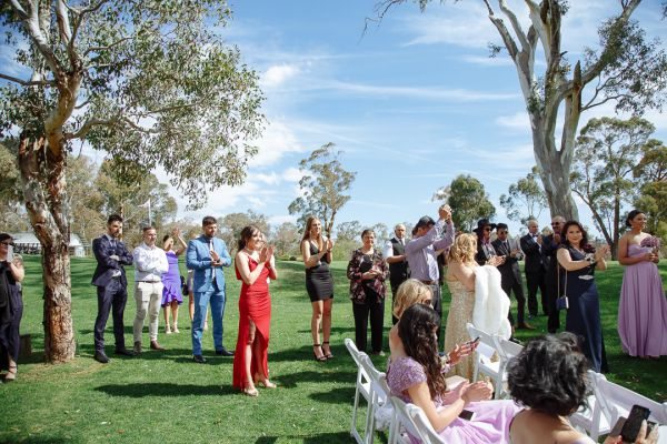 Joanna and Dominic's wedding day in Red Hill, frame 169