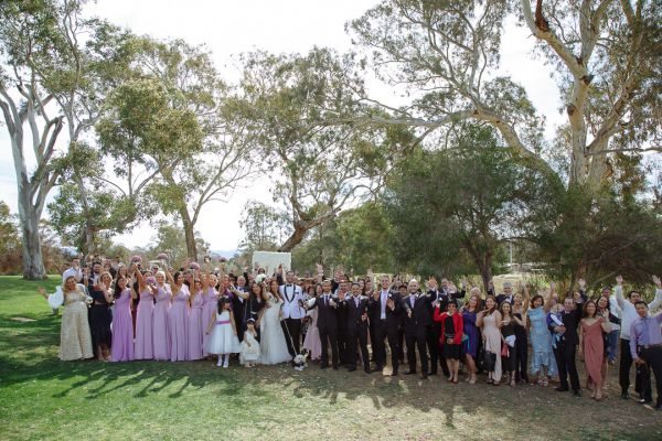 Joanna and Dominic's wedding day in Red Hill, frame 178
